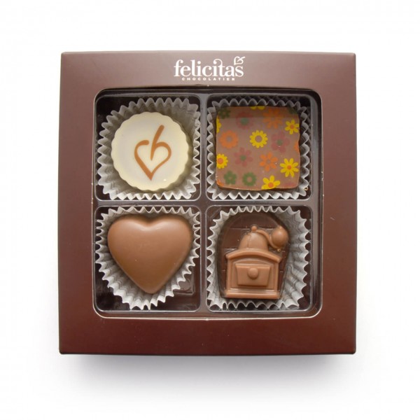 4er Pralinenquadrat Frauentag