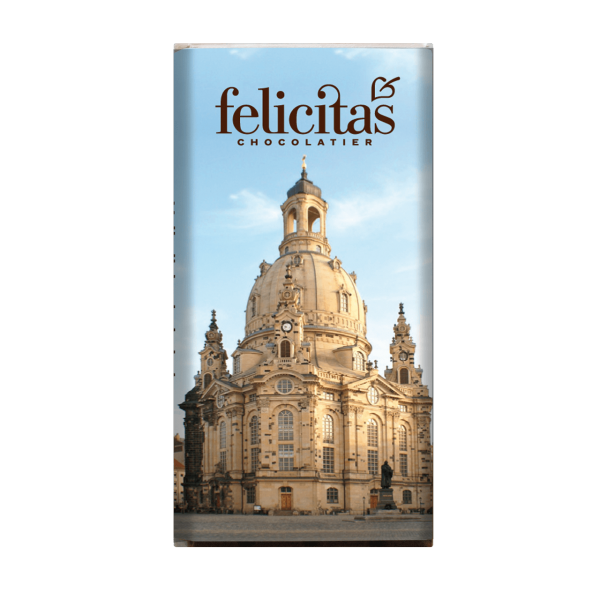 Schoko-Täfelchen Frauenkirche Dresden Vollmilch