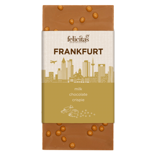 Tafelschokolade Karamell-Crispie Frankfurt 100g