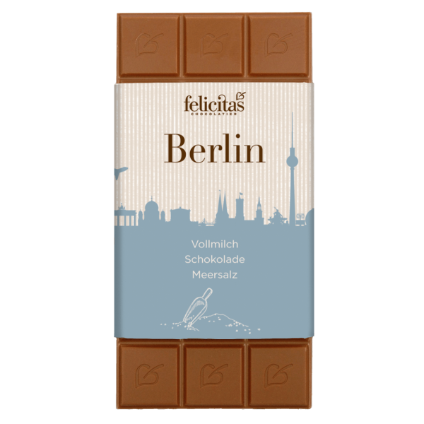 Tafelschokolade Vollmilch mit Meersalz Berlin 100g