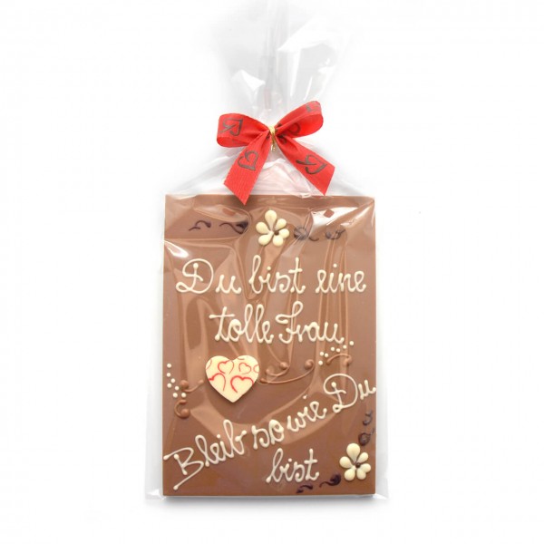 Schokokarte "Tolle Frau"