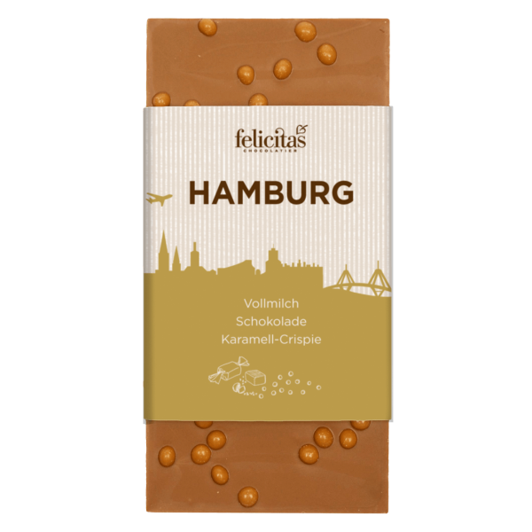 Tafelschokolade Vollmilch Crispieperlen Hamburg 100g