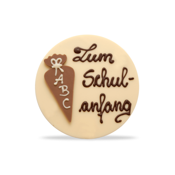 Schokotaler "Zum Schulanfang"