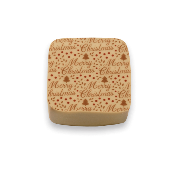 Weihnachtsgruß-Praline 100g