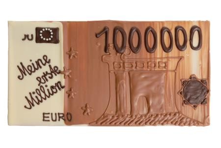 Geldschein aus Schokolade