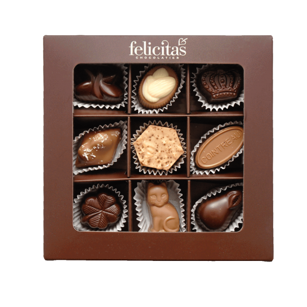 Pralinenquadrat 9er Felicitas
