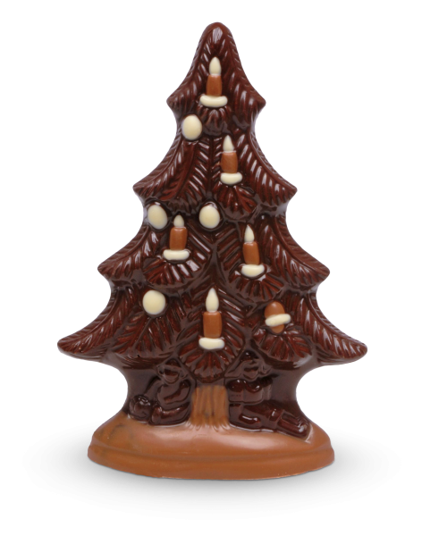 Weihnachtsbaum mittel aus Schokolade
