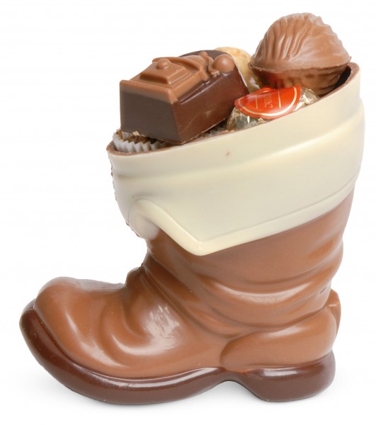 Weihnachtsstiefel mittel gefüllt mit Pralinen