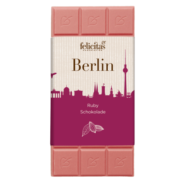 Tafelschokolade RUBY pur Berlin 100g