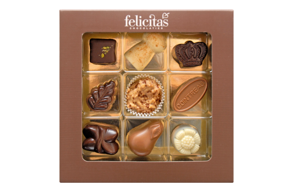 Pralinenquadrat 9er Felicitas