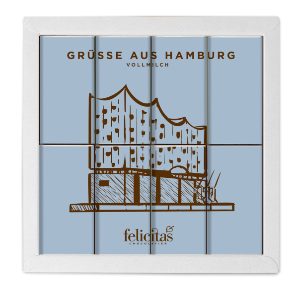 16er Schoko-Täfelchen Hamburg Vollmilch