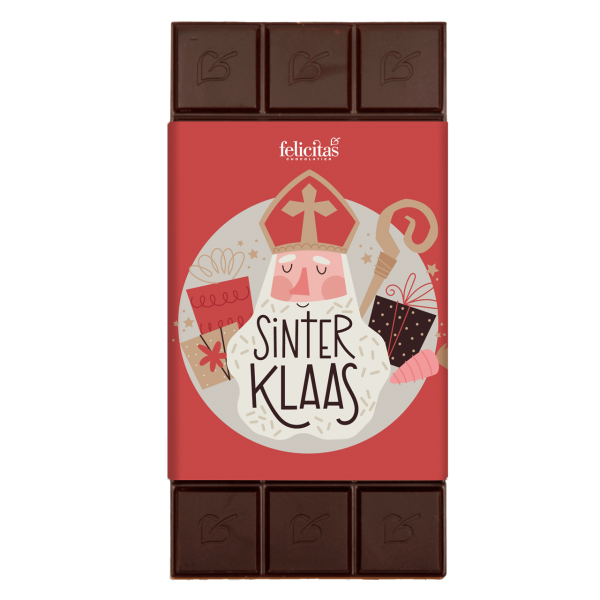 Tafelschokolade "Sinterklaas" Zartbitter 100g