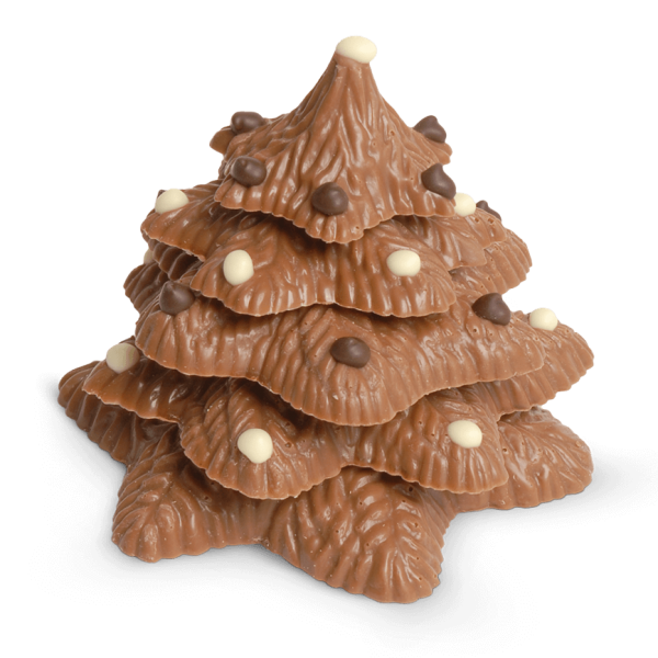 Weihnachtsbaum klein massiv aus Schokolade