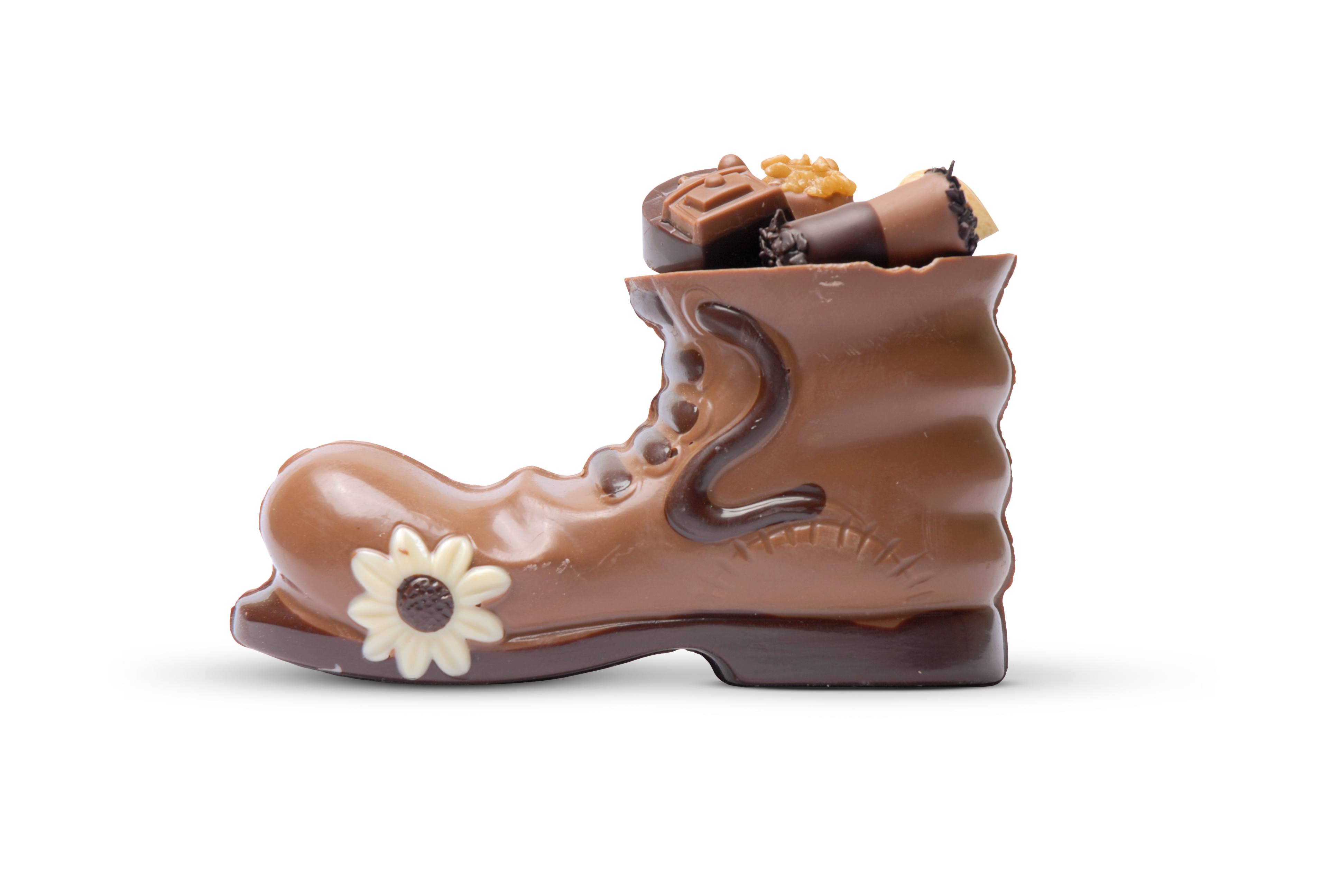 Schokoladenschuh mit Pralinen | Schokoladenshop Felicitas