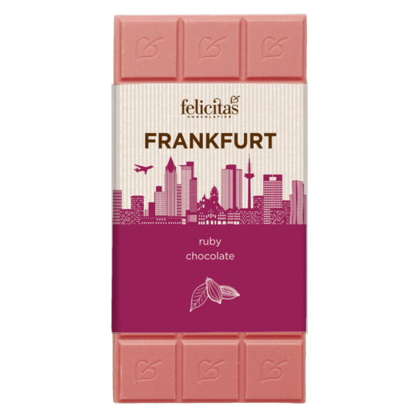 Tafelschokolade RUBY pur Frankfurt 100g