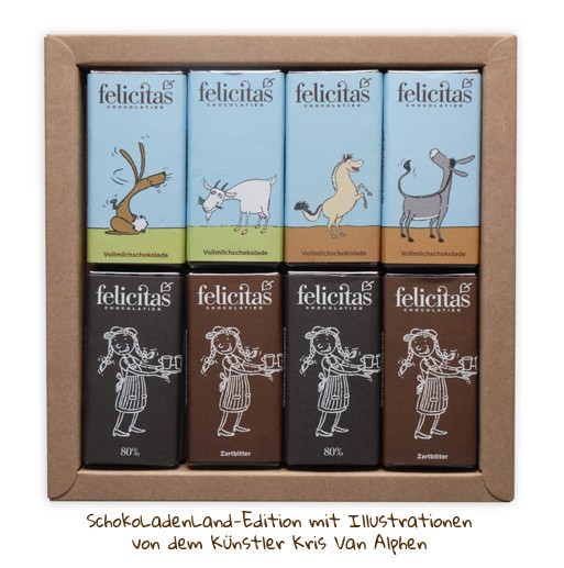 16er Schoko-Täfelchen SchokoLadenLand-Edition