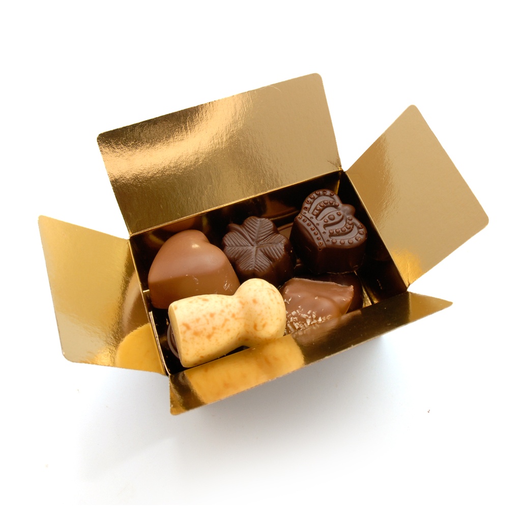 Ballotin gefüllt mit Pralinen 125g #1