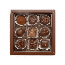 Pralinenquadrat mit Zartbitterpralinen klein #1