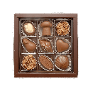 Pralinenquadrat mit Vollmilchpralinen klein #1