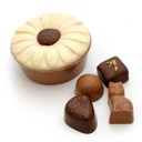 Schokoladen-Margerite gefüllt mit alkoholfreien Pralinen #1