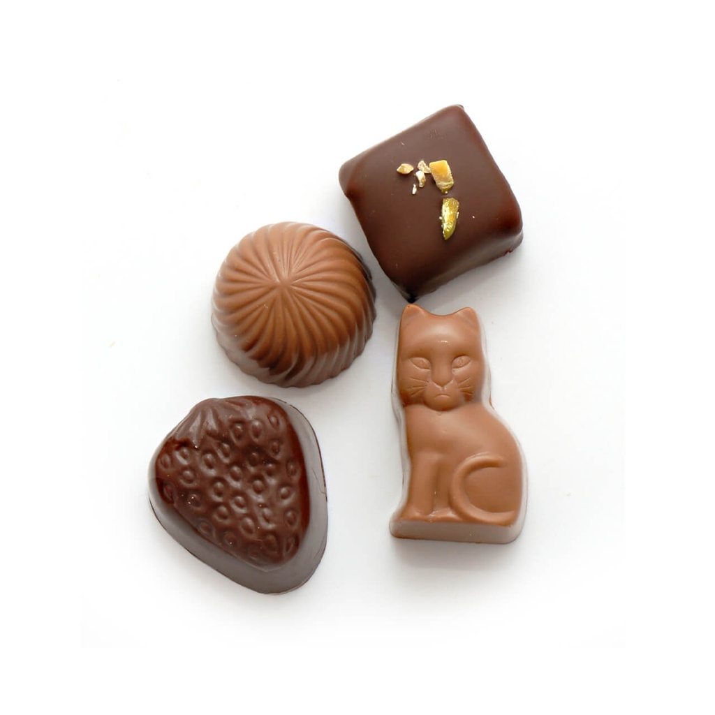 Schokoladen-Margerite gefüllt mit alkoholfreien Pralinen #2