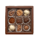 Pralinenquadrat mit alkoholfreien Pralinen klein #1