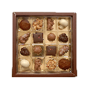 Pralinenquadrat mit alkoholfreien Pralinen groß #1