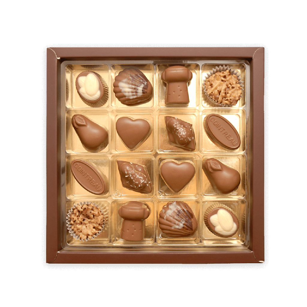 Pralinenquadrat mit Vollmilchpralinen groß #1