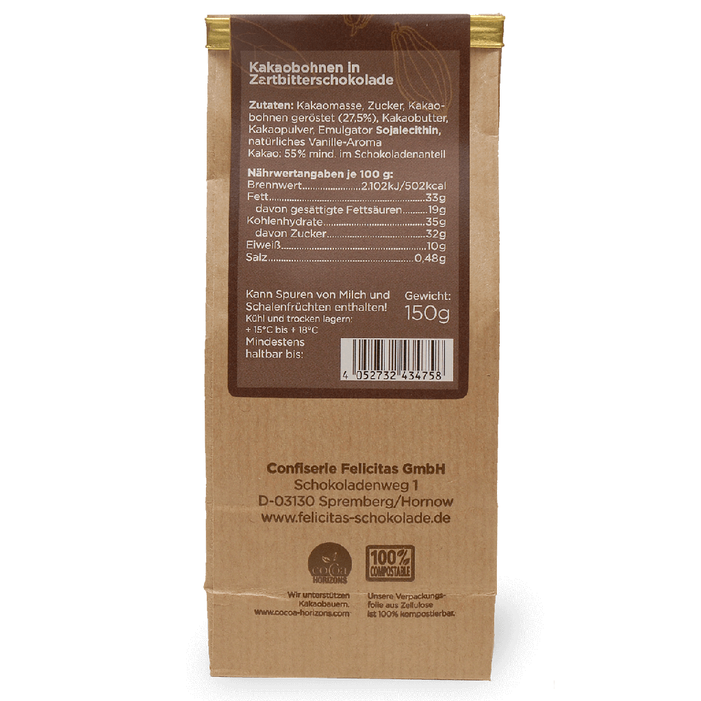 Schokolierte Kakaobohnen 150g #1