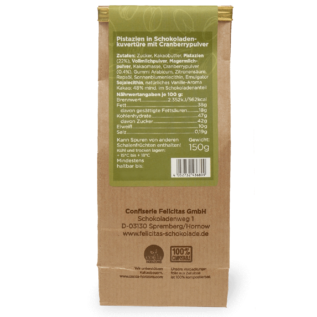 Schokolierte Pistazien 150g #1