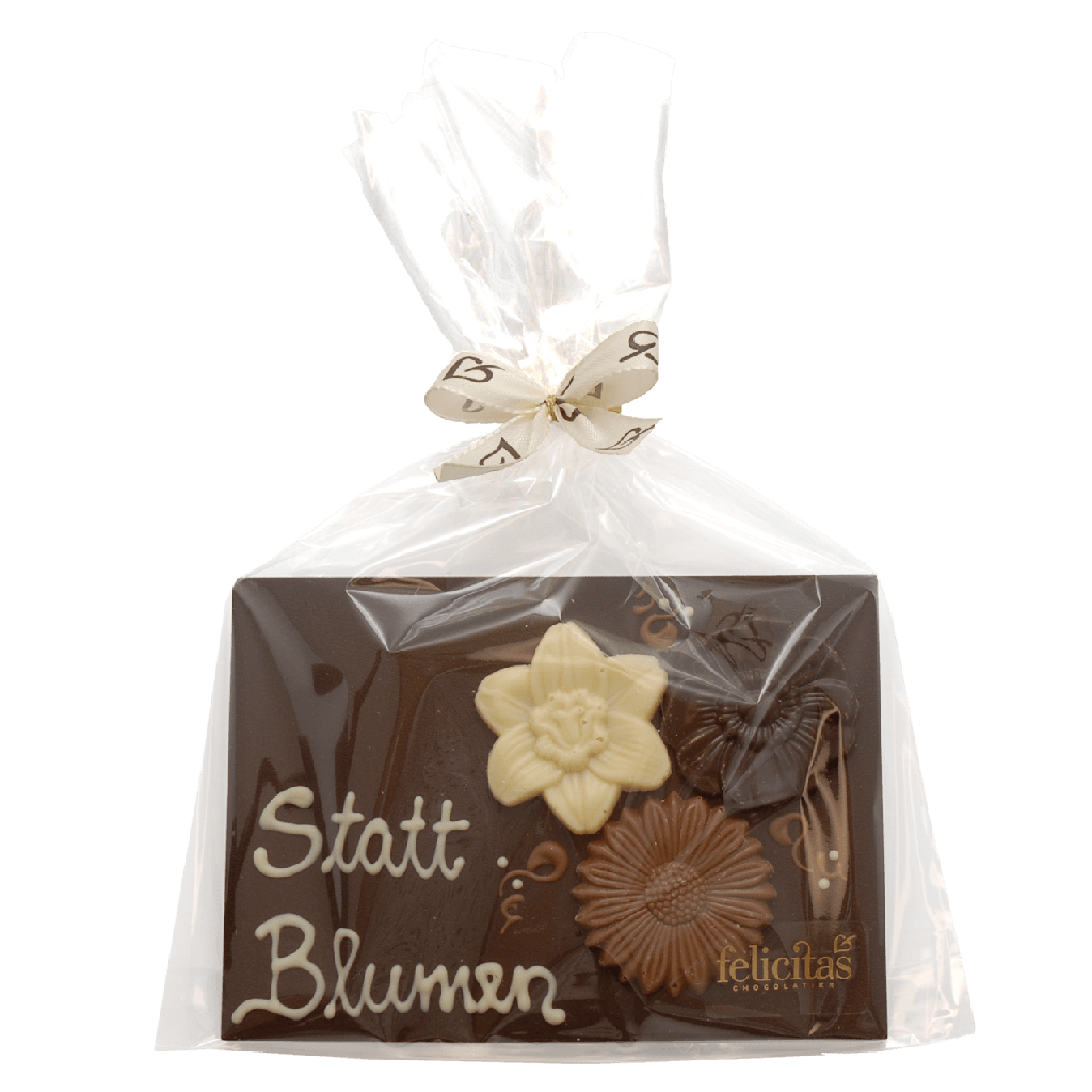 Schokokarte "Statt Blumen" #1