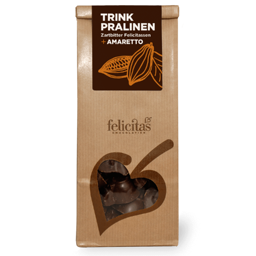 Felicitassen Trinkpralinen Zartbitter/Amaretto