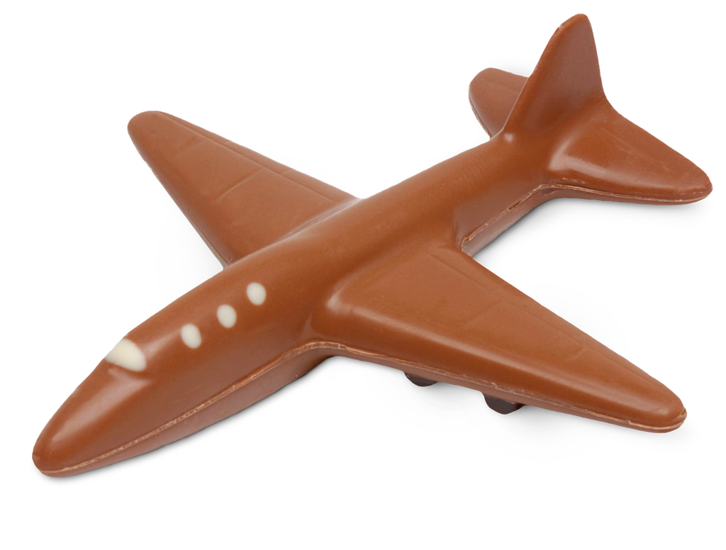 Flugzeug klein aus Schokolade