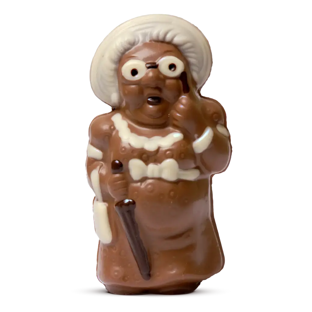 Oma aus Schokolade