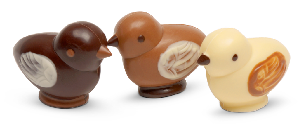 Spatz aus Schokolade