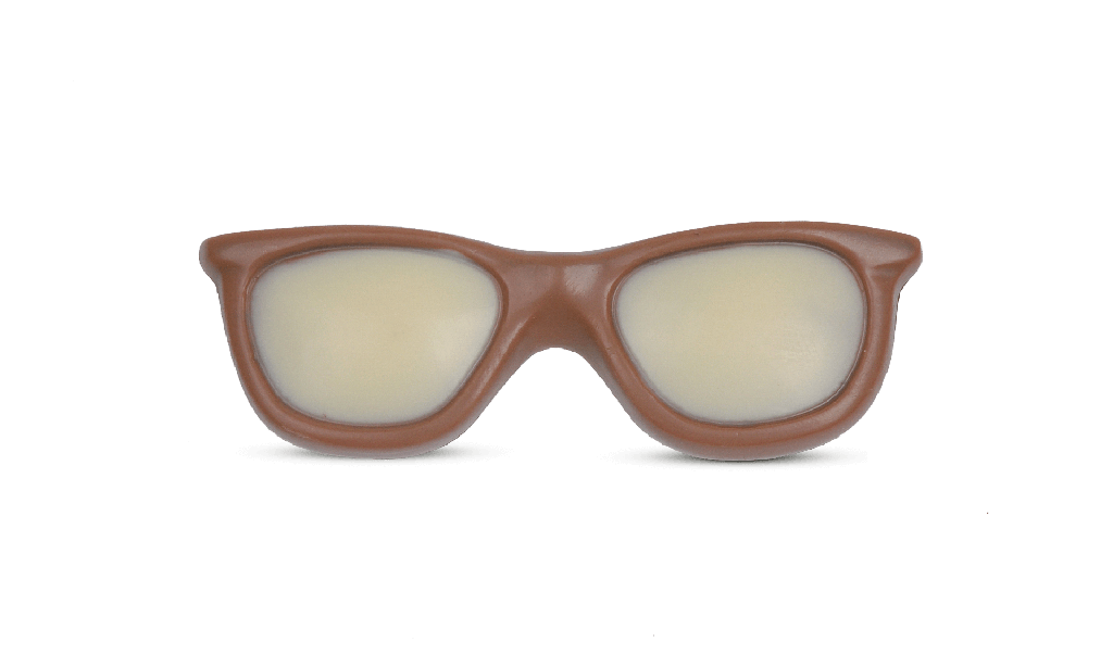 Brille aus Schokolade
