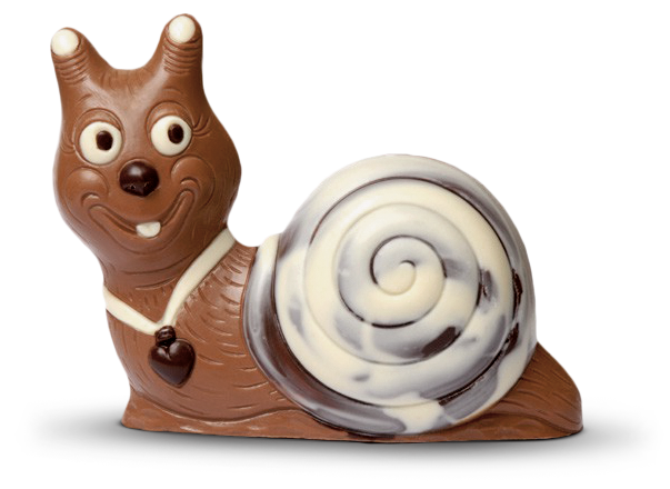Schnecke aus Schokolade