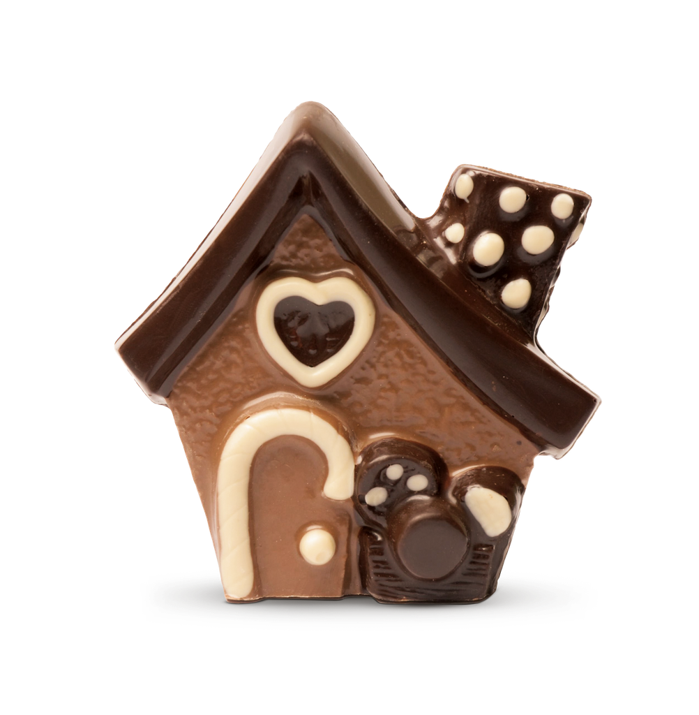 Pfefferkuchenhaus aus Schokolade