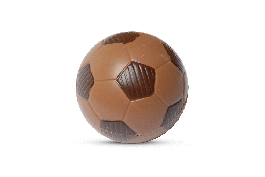 Fußball klein aus Schokolade
