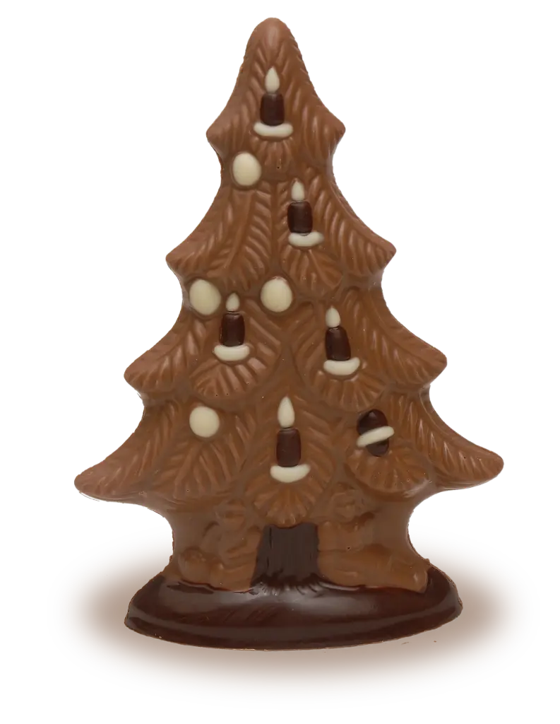 Weihnachtsbaum mittel aus Schokolade