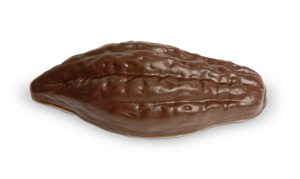 Schokoladen-Kakaobohne gefüllt mit Pralinen