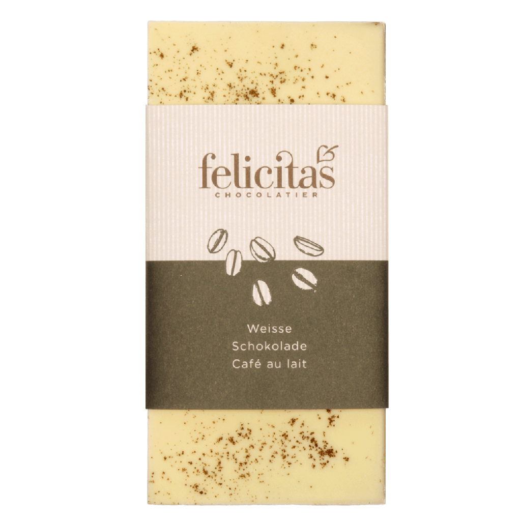 Tafelschokolade weiß Café au lait 100g