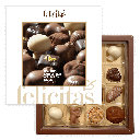 Pralinenquadrat mit alkoholfreien Pralinen groß