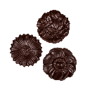 Schokoladenplättchen Blüten Zartbitter 100g
