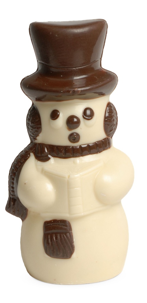 Schneemann aus Schokolade
