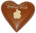 Herz ¨Frohes Fest¨ gefüllt mit Pralinen