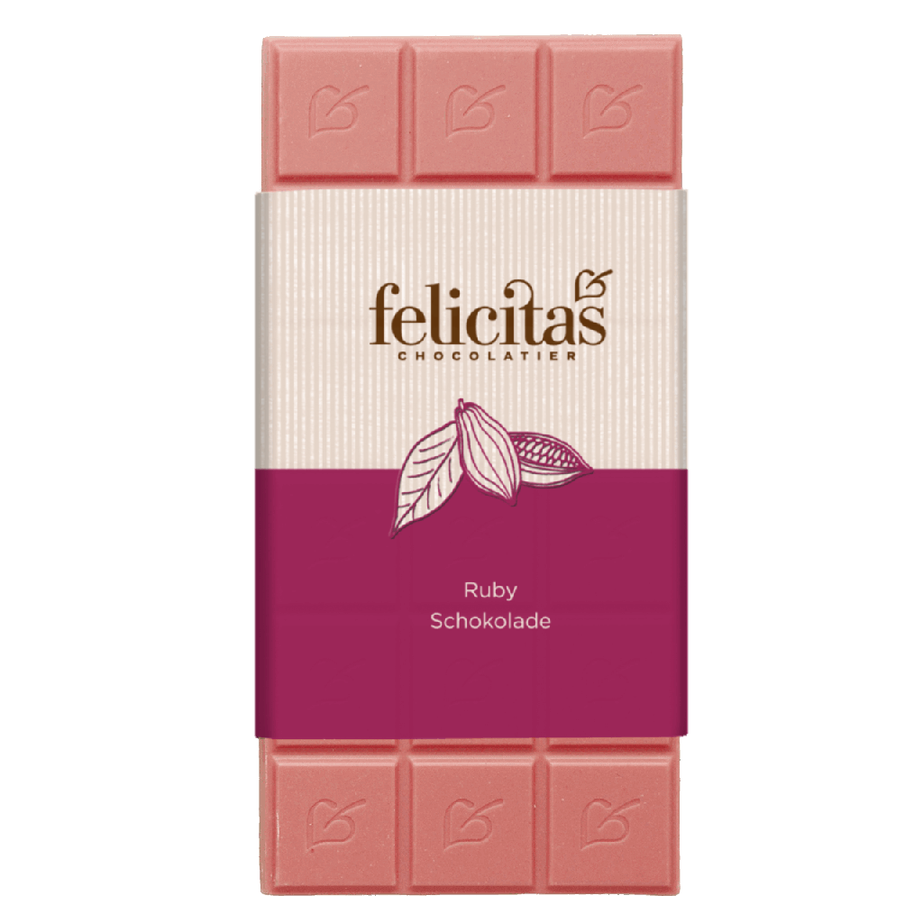 Tafelschokolade RUBY pur 100g
