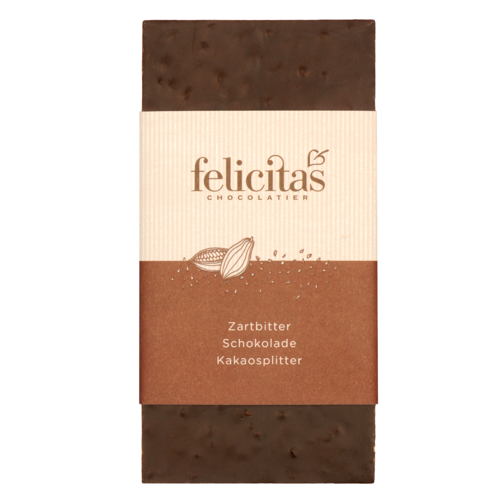 Tafelschokolade mit Kakaosplittern 100g