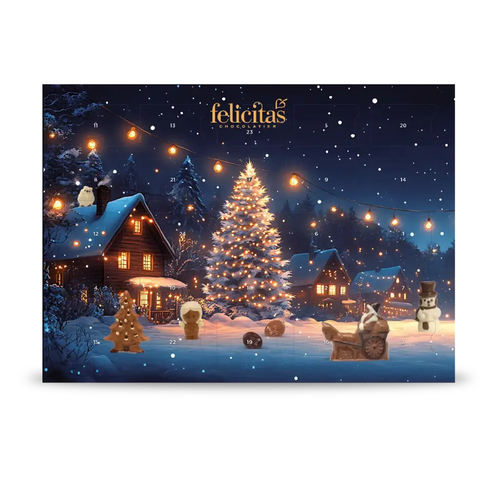 Adventskalender mit Pralinen