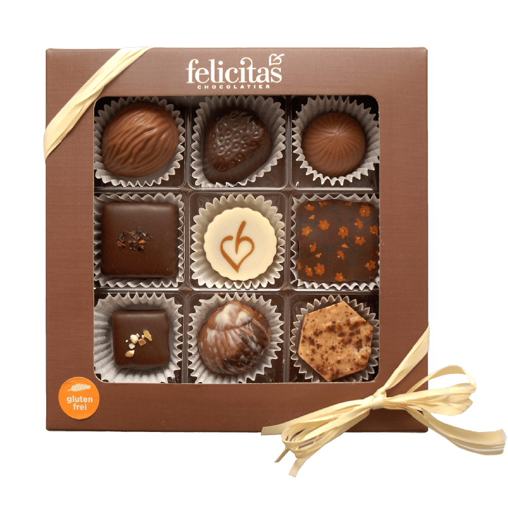 Pralinenquadrat 9er glutenfrei